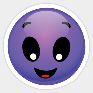 PURPLE HAPPY POP Sticker